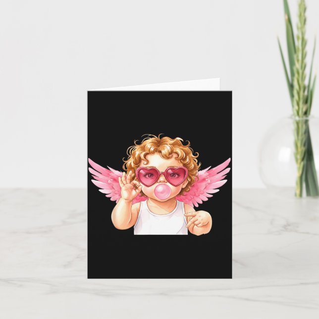 Carte Retro Cud 67 Meme Bubblegum Funny Six Seven Valent (Devant)