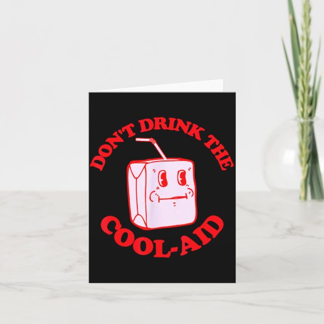 Carte Retro Don't Drink The Cool-aid  (Devant)