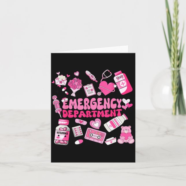 Carte Retro Emergency Department Nk Valentine Er Nurse W (Devant)