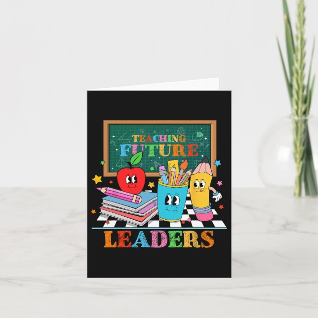 Carte Retro Enseignement Super Futurs Dirigeants Drôle R (Devant)