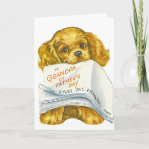 Carte Rétro fête des pères - au grand-papa,