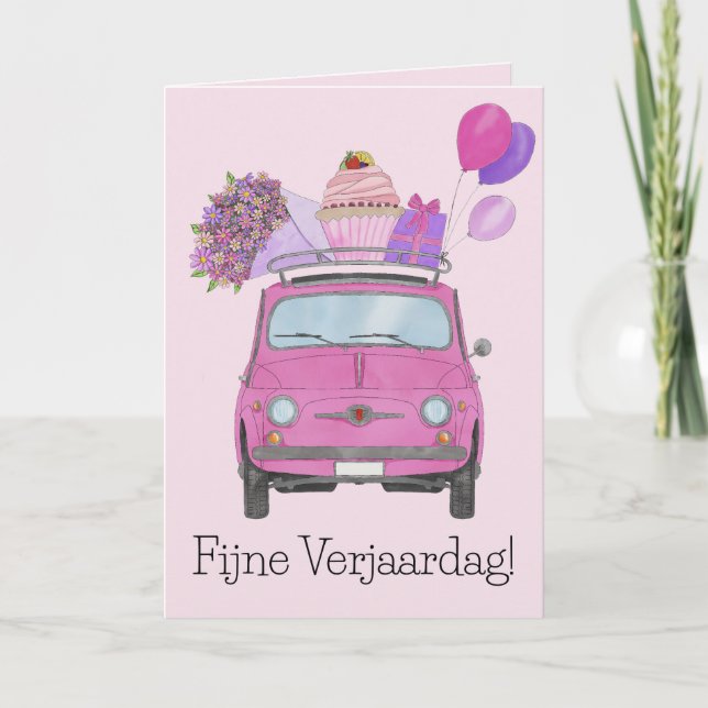 Carte Retro Fiat 500 (Devant)