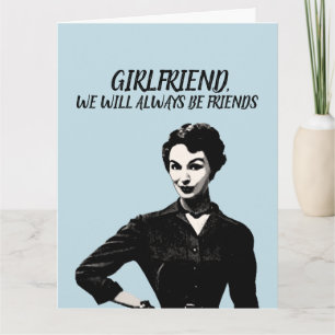 CARTE RETRO FUNNY FUNNY BANTHDAY FEMELLE FRIEND CARD