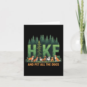 Carte Rétro Funny Randonnée Et Animaux Tous Les Chiens R