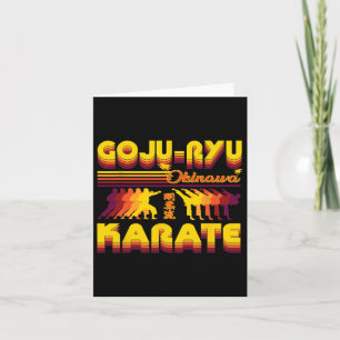 Carte Retro Goju-ryu Karate Design Été Vêtements Pour Ka