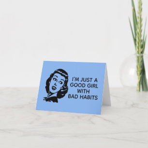 Carte Retro Good Girl