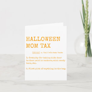 Carte Retro Halloween Maman Définition D'Impôt Tricoter 