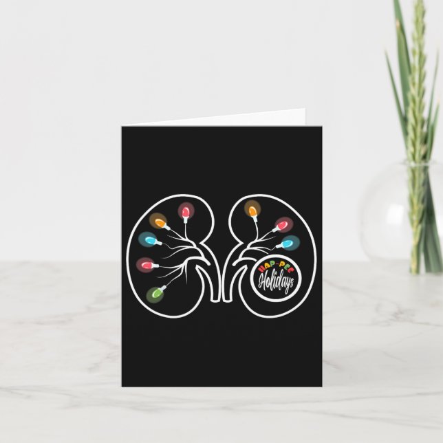 Carte Retro Hap Pee Vacances Noël Dialyse Infirmière Ki (Devant)