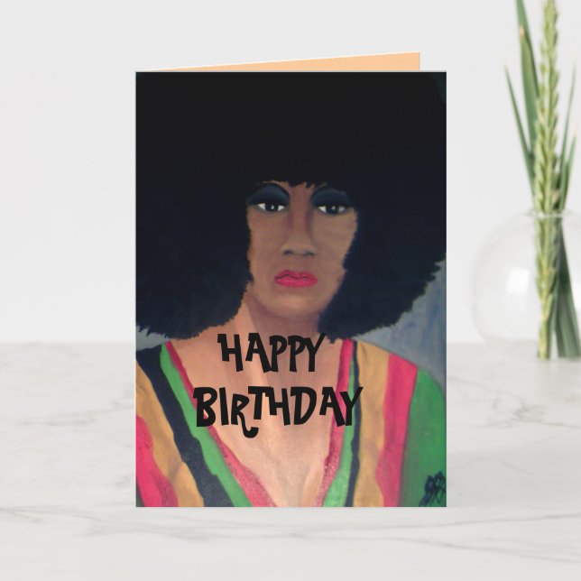 Carte RETRO HAPPY BANTHDAY card (Devant)