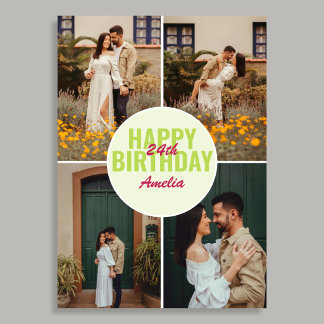 Carte Retro Happy Birthday 6 Photo