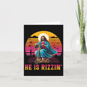 Carte Rétro Il Rizzin Drôle Jésus A Rizzen Pâques C