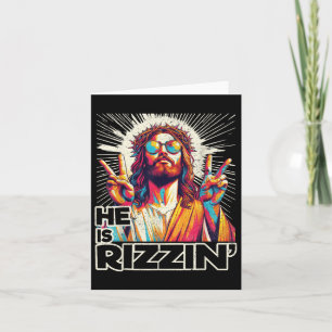 Carte Rétro Il Rizzin Drôle Jésus A Rizzen Pâques C