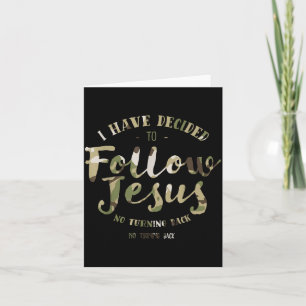 Carte Rétro J'ai décidé de suivre Jésus Clic Redleg C