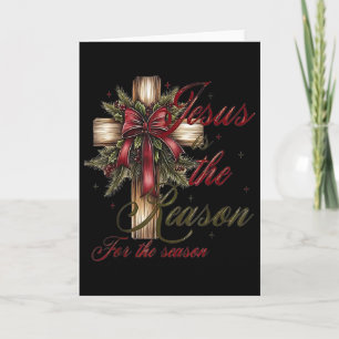 Carte Rétro Jésus est la raison de la saison de Noël