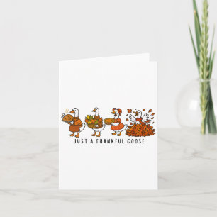 Carte Rétro Juste Une Oie Réconfortante Turquie Gobble J