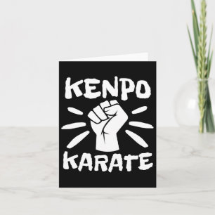 Carte Retro Kenpo Karate Kempo Karate Arts martiaux