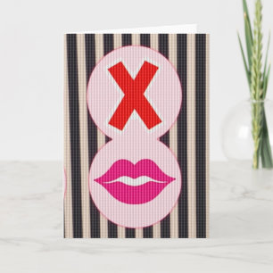 Carte Rétro Kiss X Love