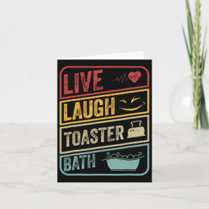 Carte Retro Live Lauder Toaster Bath Skeleton Funny Hall