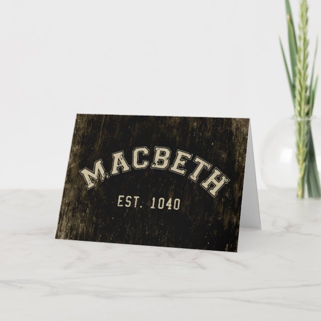 Carte Retro Macbeth (Devant)