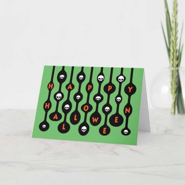 Carte Retro Mod Happy Halloween (Devant)