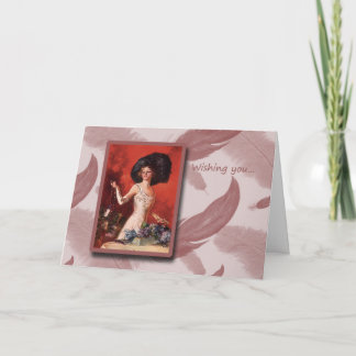 Carte Rétro mode et casquette de joyeux anniversaire