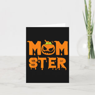 Carte Retro Momster Halloween Maman Costume Mère Hallowe