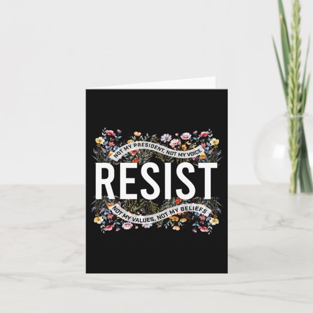 Carte Rétro Ne Résistez Pas À Mon Président (Devant)