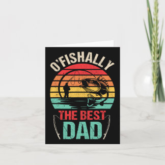 Carte Retro Ofish Avec Le Meilleur Père Pêcheur Père Fis