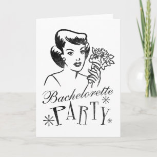 Carte Rétro partie de Bachelorette