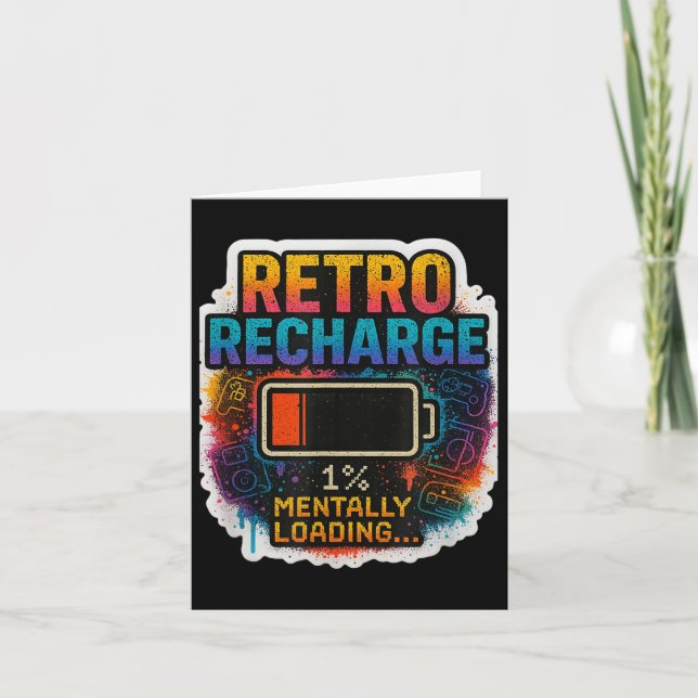 Carte "retro Recharge - Chargement mental..." (Devant)