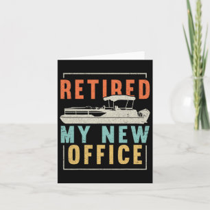 Carte Retro Retraité Mon nouveau bureau