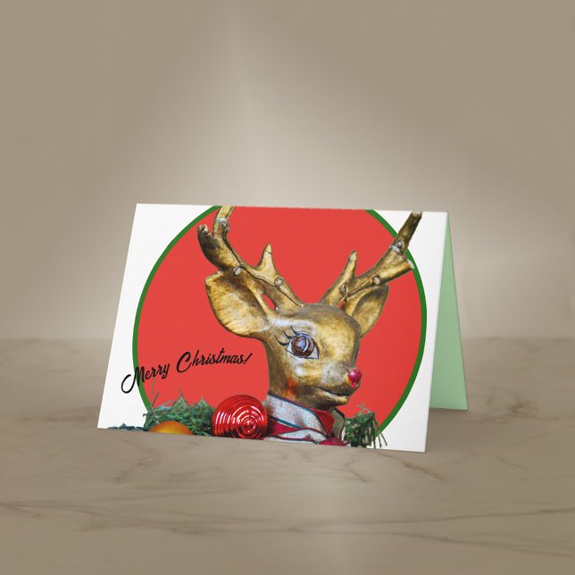 Carte Retro Rudolph (Créateur téléchargé)