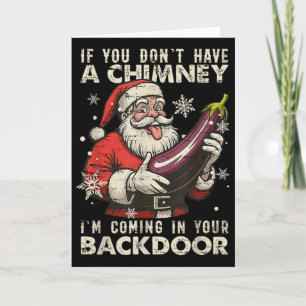 Carte Rétro Si Vous N'avez Pas De Cheminée Je Viens En V