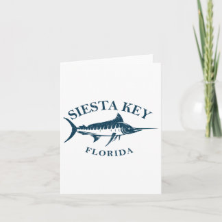 Carte Retro Siesta Key Florida Pêche Vintage Bateau