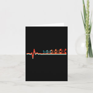 Carte Retro Snowboard Hiver Vintage Snowboard Ekg Hea