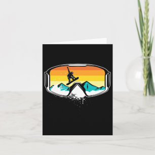 Carte Retro Snowboard Snowboard Snowboard Freestyle