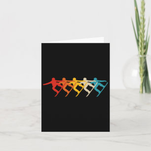 Carte Retro Snowboarder Snowboard Hommes Femmes Garçons