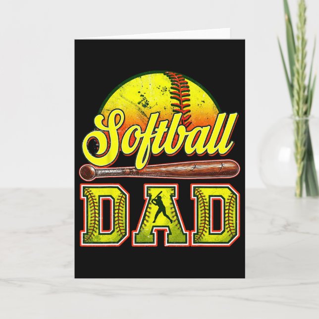 Carte Retro Softll Papa Fête des Pères  (Devant)