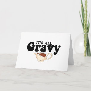 Carte Rétro Son Bébé Tout Gravy Chute Vintage Thanksgivi