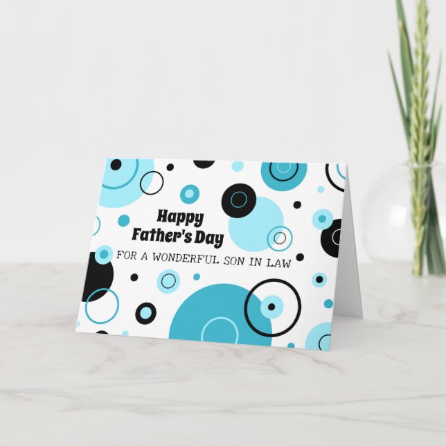 Carte Retro Son en droit Bonne Fête des pères (Devant)