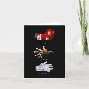 Carte Retro Sport Lover Basic Boxe Gant Vintage Main