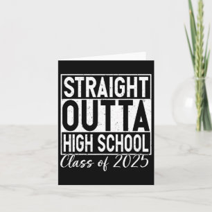 Carte Retro Straight Outta High School Graduation Cl De