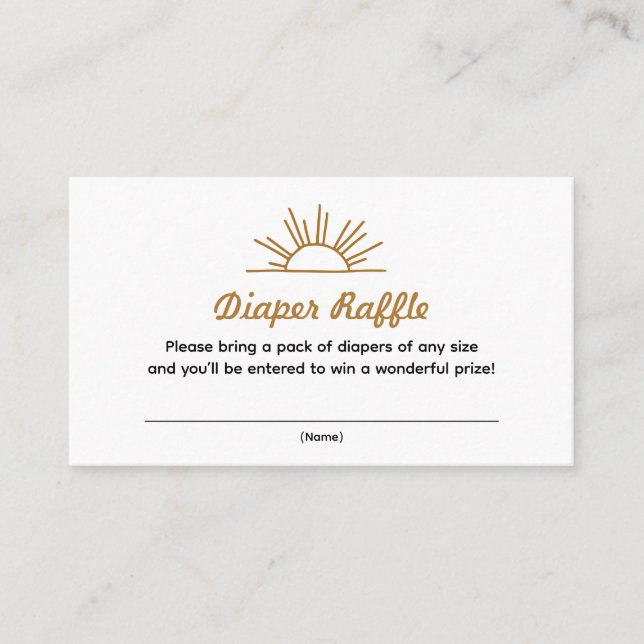 Carte Retro Sunshine Diaper (Devant)