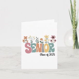 Carte Retro Super Senior 25 Cl De 2025 Graduation Flowe
