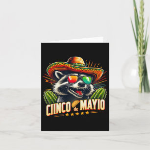 Carte Retro Taco Dinosaur Drôle Cinco De Mayo Hommes Fem