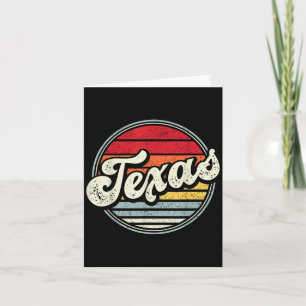 Carte Retro Texas Home Cool d'État les années 70 Style S