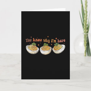 Carte Retro Thanksgiving Vous savez pourquoi je suis là 