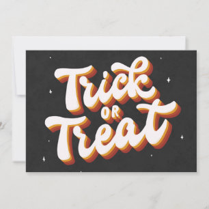 Carte Retro Trick ou Treat