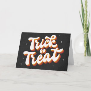 Carte Retro Trick ou Treat