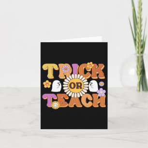 Carte Retro Tricoter Ou Enseignant Fantôme Halloween Cos
